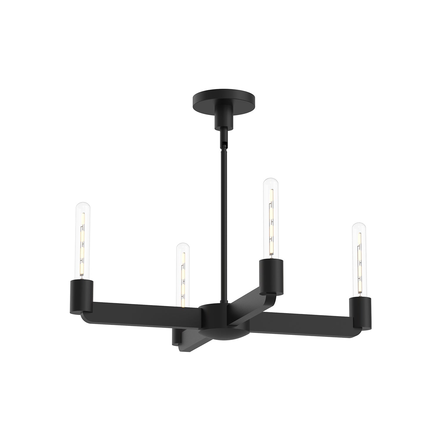 Alora Mood Claire matte black chandelier CH607225MB