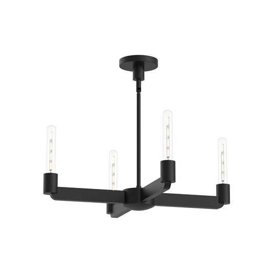 Alora Mood Claire matte black chandelier CH607225MB
