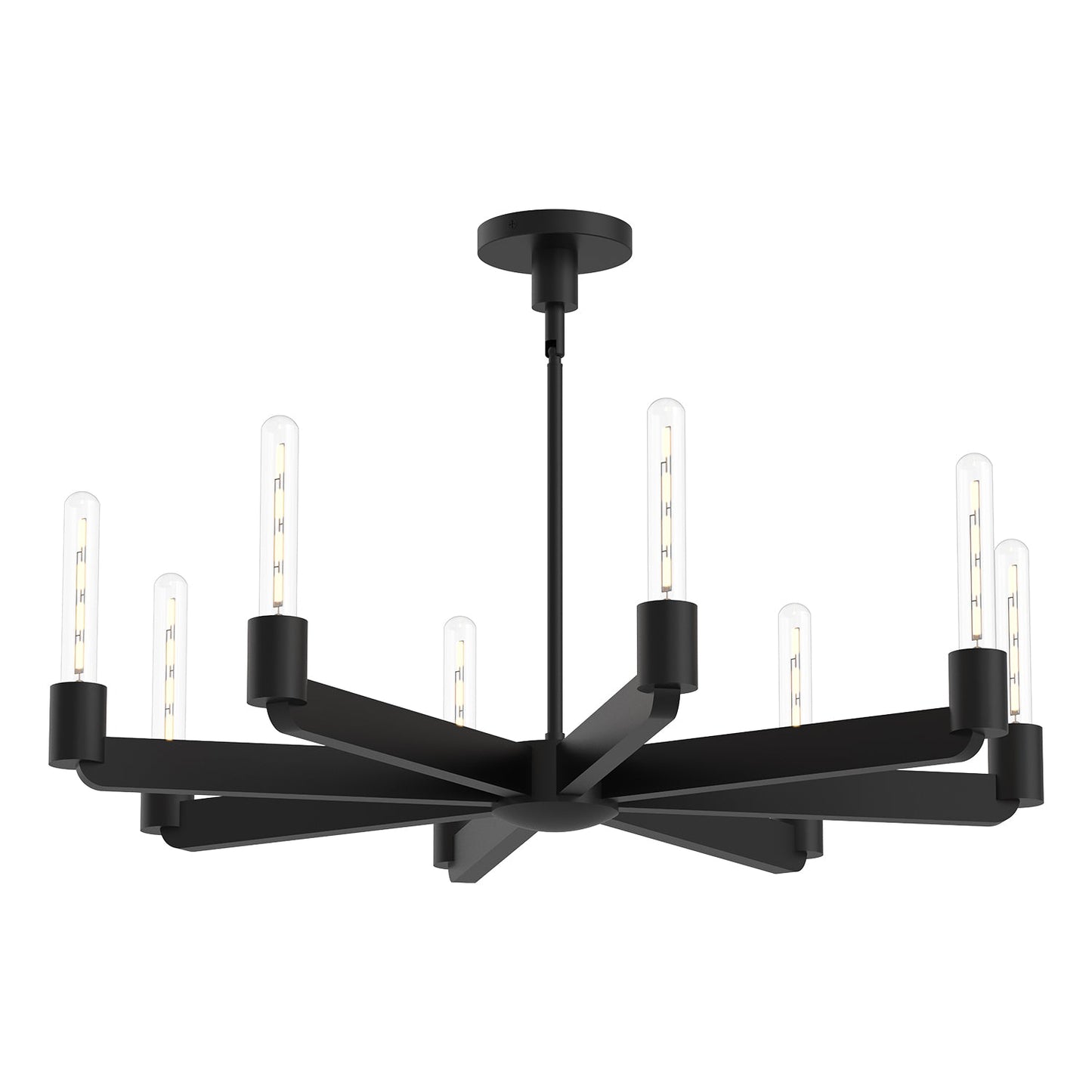 Alora Mood Claire matte black chandelier CH607232MB