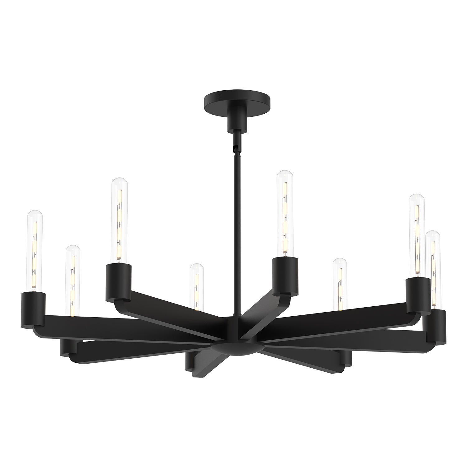Alora Mood Claire matte black chandelier CH607232MB