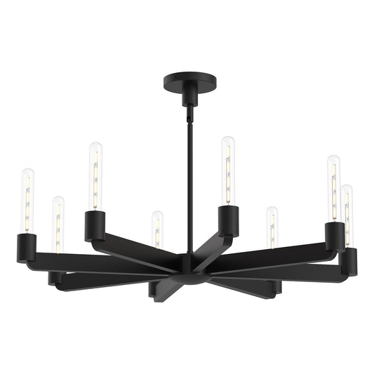Alora Mood Claire matte black chandelier CH607232MB