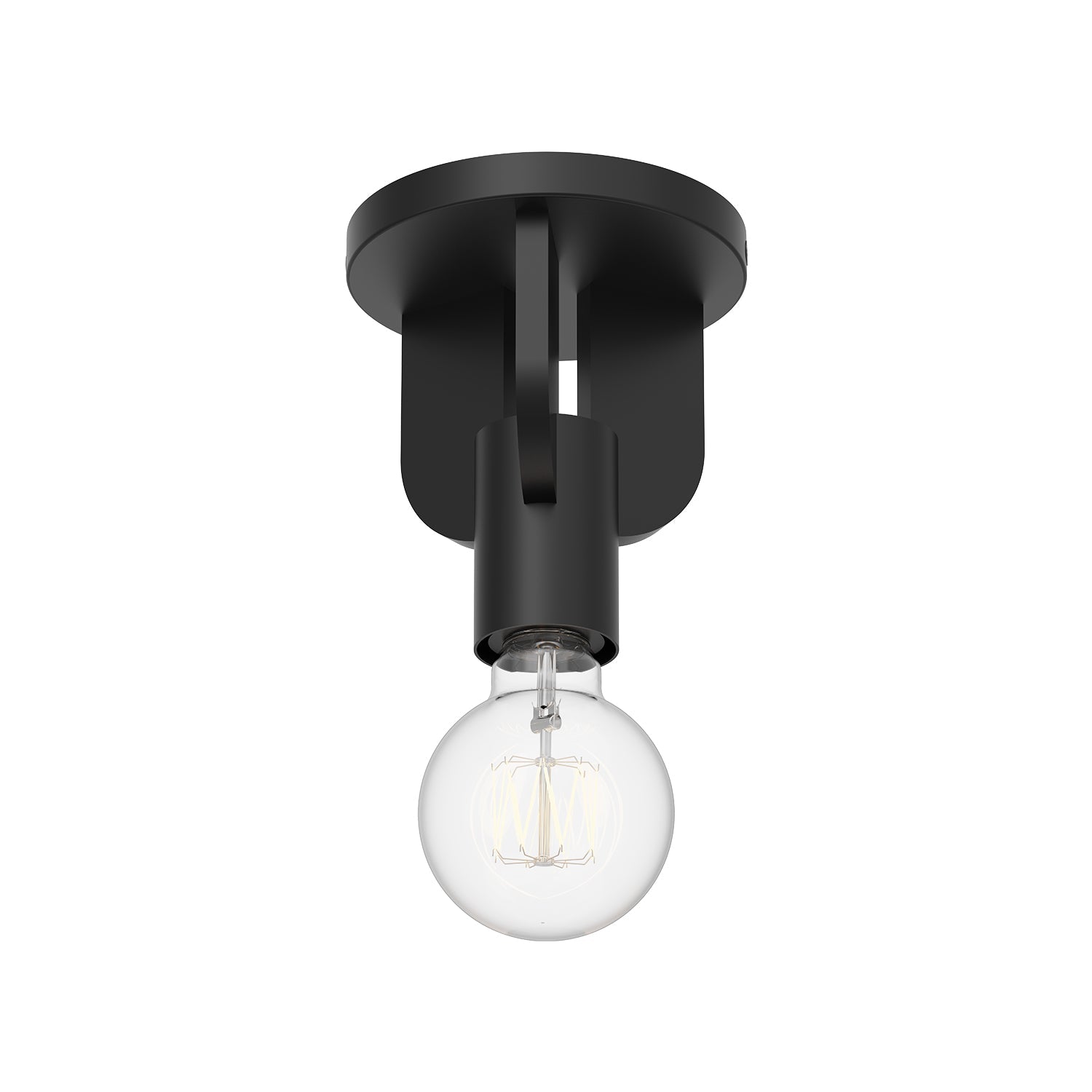 Alora Mood Claire matte black semi-flush mount SF607001MB