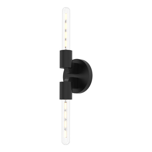 Alora Mood Claire matte black vanity light WV607202MB