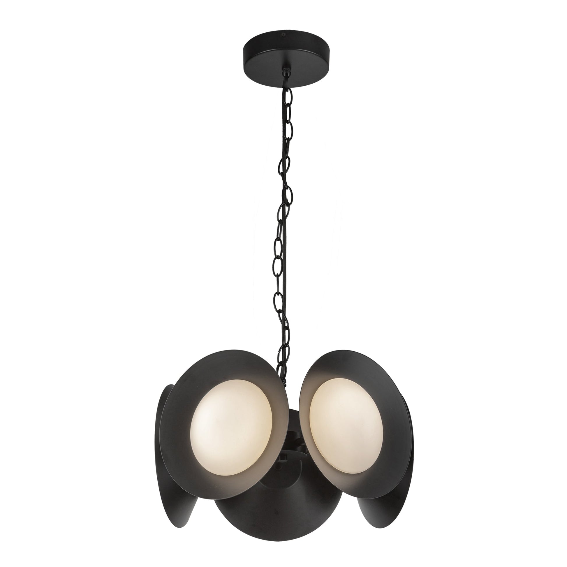 Kuzco Cleo black chandelier CH77916-BK/OP-UNV