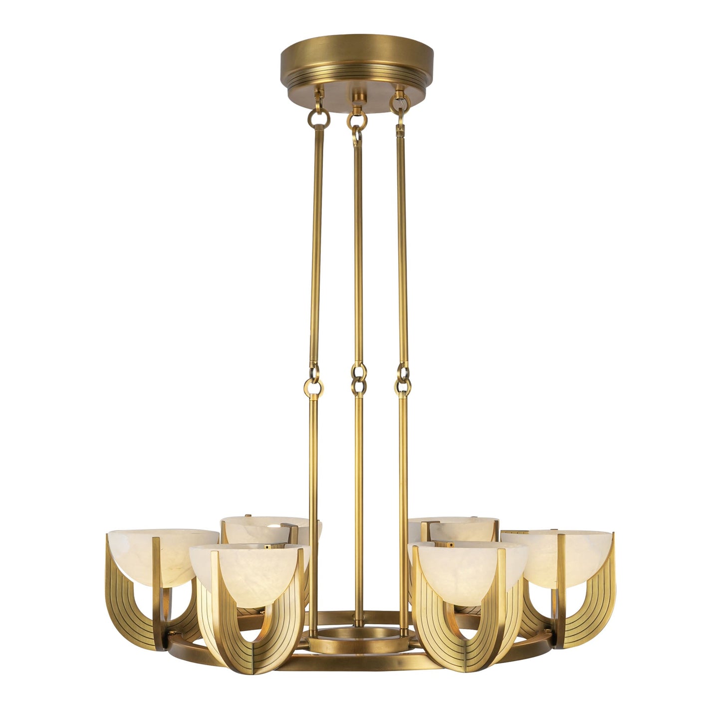 Alora Colette vintage brass chandelier CH362627VBAR-UNV