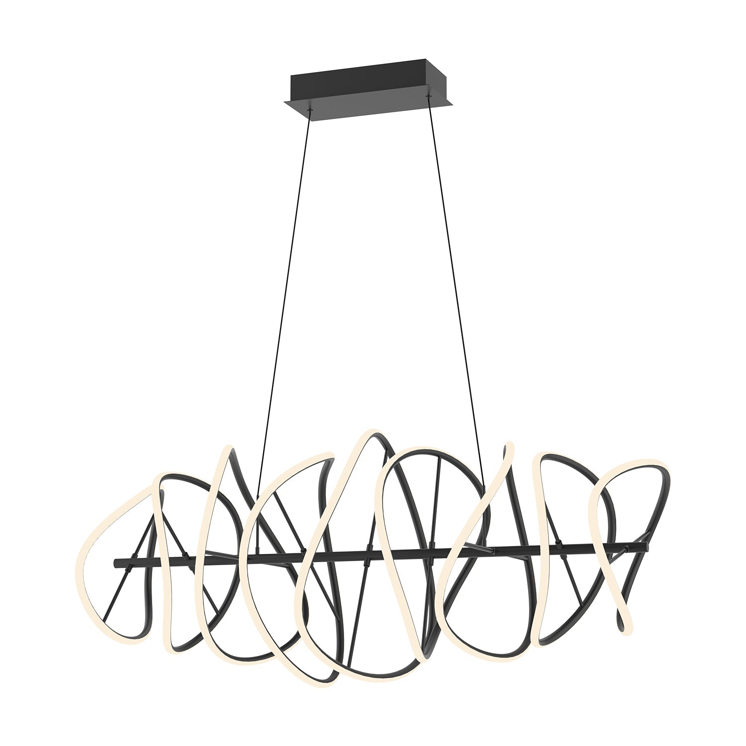 Kuzco Collide black chandelier CH96442-BK