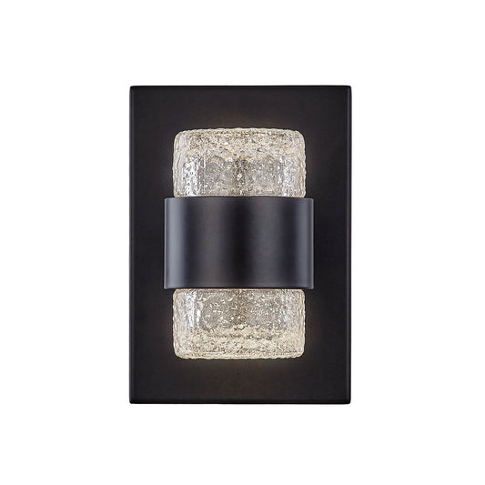 Kuzco Copenhagen black exterior wall sconce EW48208-BK
