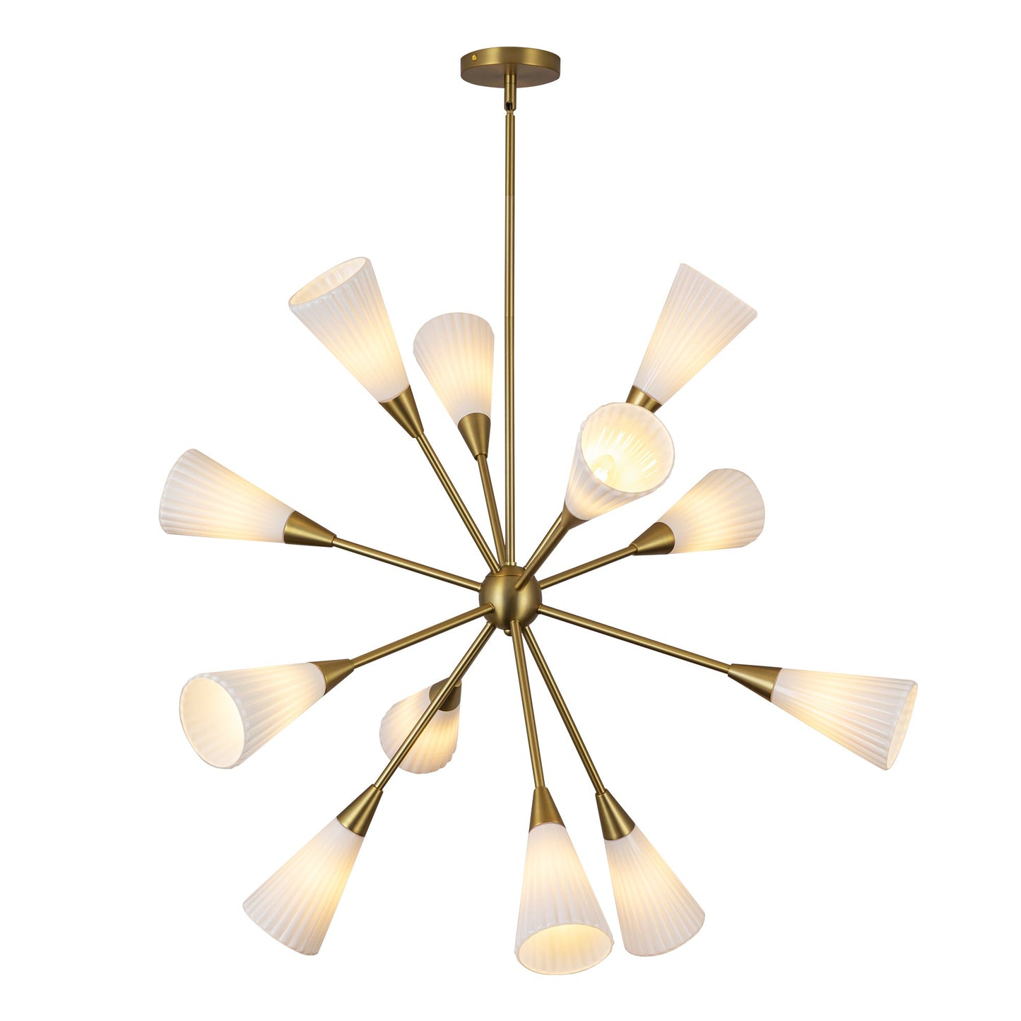 Alora Mood Cosmo brushed gold chandelier CH462039BGGR