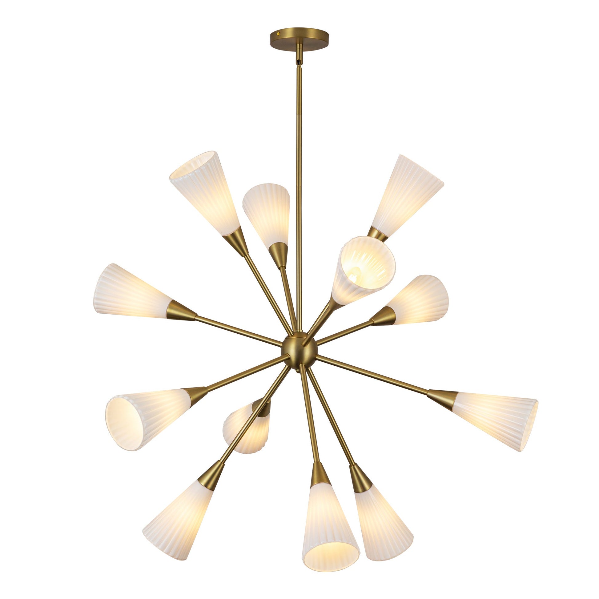 Alora Mood Cosmo brushed gold chandelier CH462039BGGR