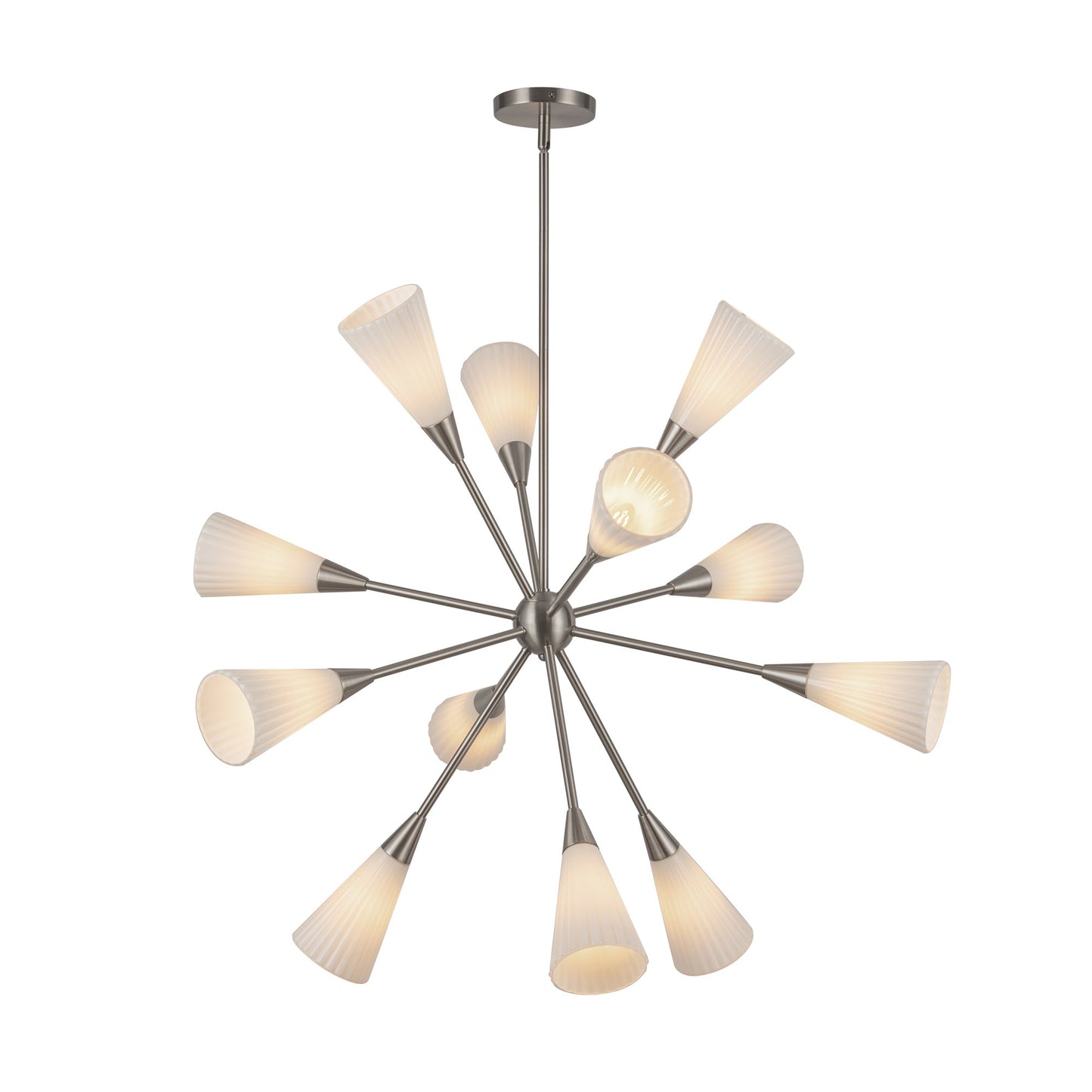 Alora Mood Cosmo brushed nickel chandelier CH462039BNGR