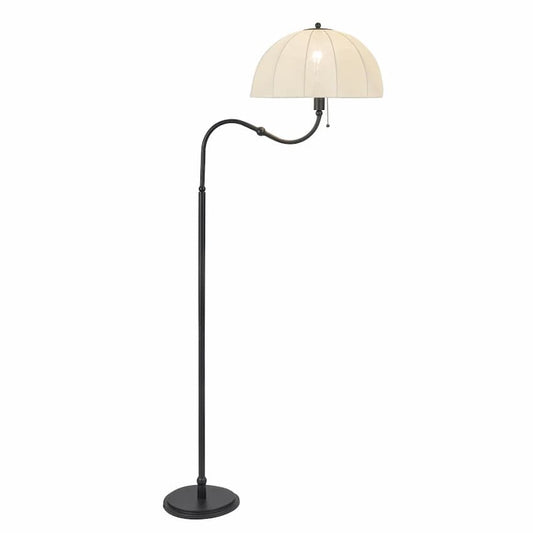 Alora Mood Crosby FL661068MB 68-Inch Floor Lamp in Matte Black with Spandex Fabric Shade
