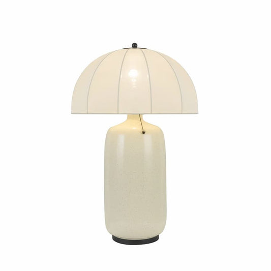 Alora Mood Crosby TL661018MB 18-Inch Table Lamp in Matte Black with Spandex Fabric Shade