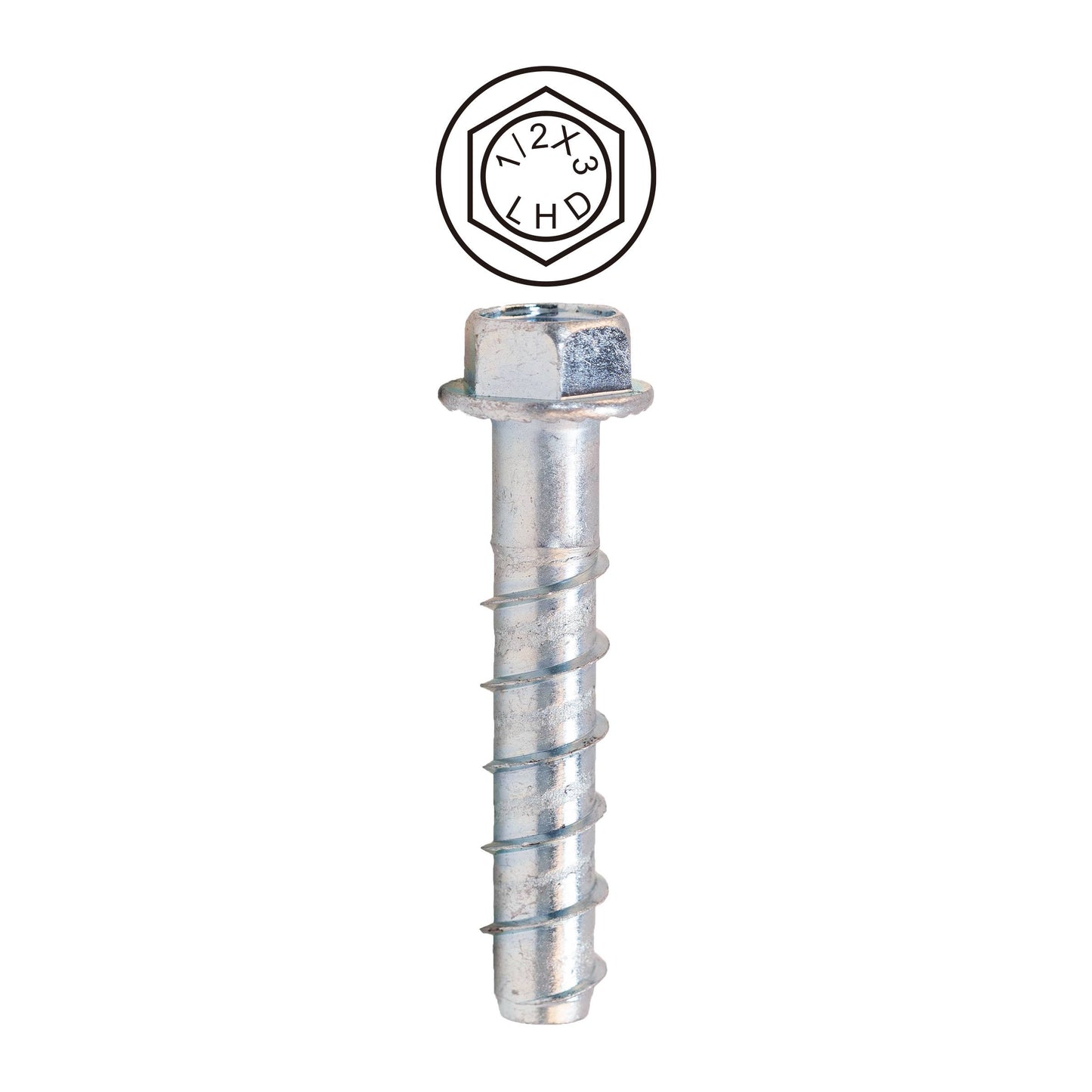 Dottie CSB12300 Dottie 1/2 in x 3 in Hex Head Concrete Screw Bolt CSB12300