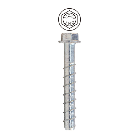 Dottie CSB12400 Dottie 1/2 Inch X 4 Inch Hex Head Concrete Screw Bolt CSB12400
