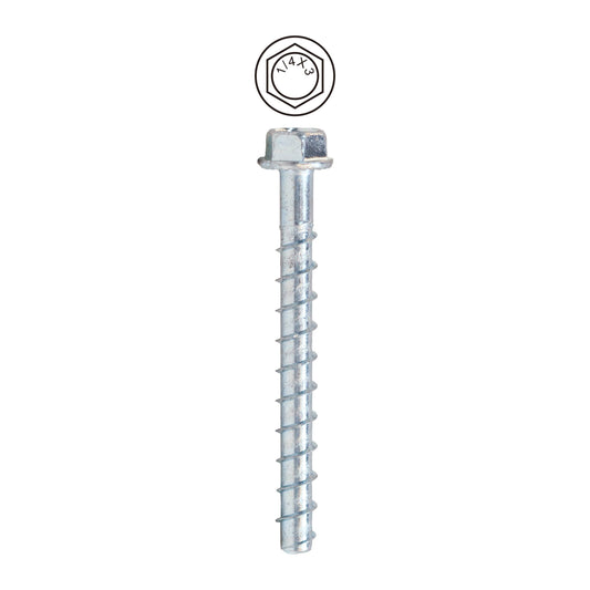 Dottie CSB14300 Dottie 1/4 in x 3 in Hex Head Concrete Screw Bolt CSB14300
