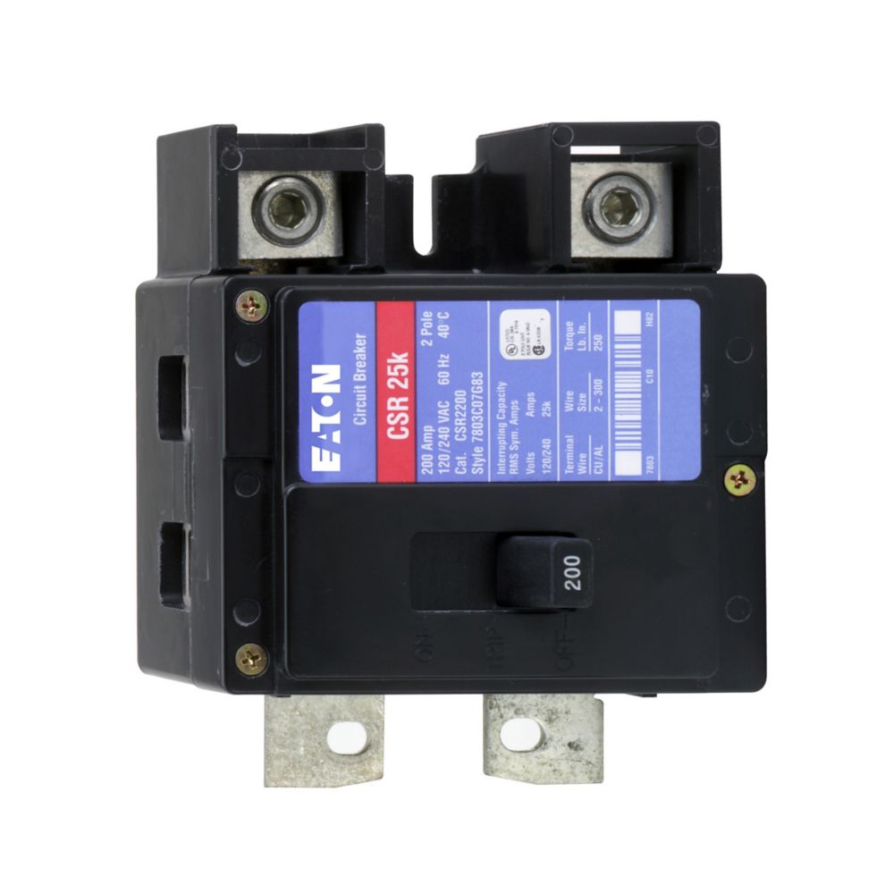 Cutler Hammer 175 Amp 240 Volt 2-Pole CSR Frame Bolt-On Circuit Breaker