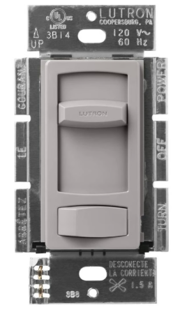 Lutron Skylark 3-speed fan control in Gray