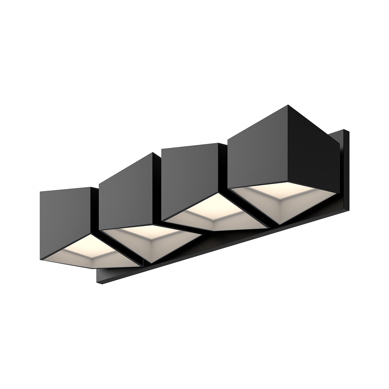 Kuzco Cubix black vanity light VL31224-BK/WH