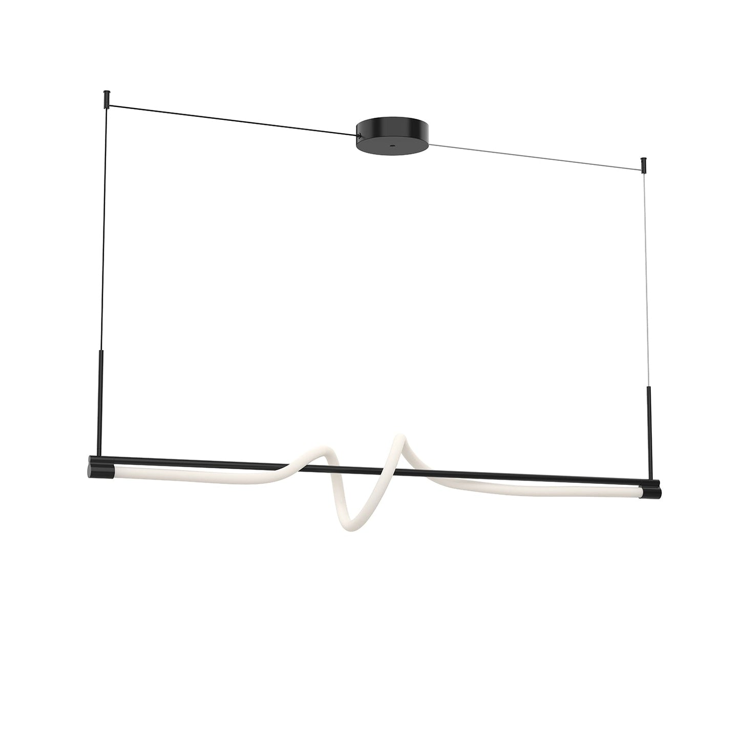 Kuzco Cursive black [universal voltage] linear pendant LP95354-BK
