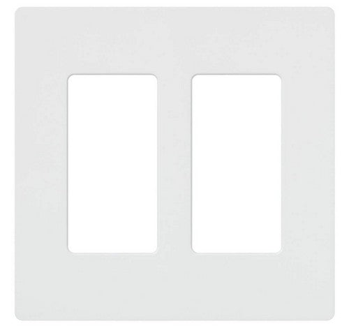 Lutron Claro 2-gang wall plate in Brown