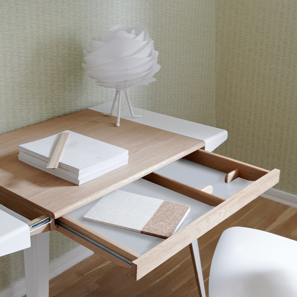 UMAGE Carmina Mini White Replacement Shade — styled interior view