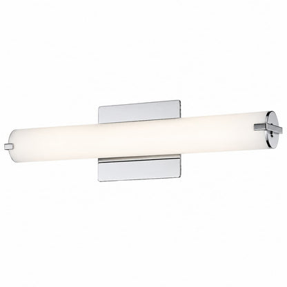 Abra Squire 20089WV contemporary wall vanity fixture featuring a round opal glass diffuser for soft, even LED bathroom illumination