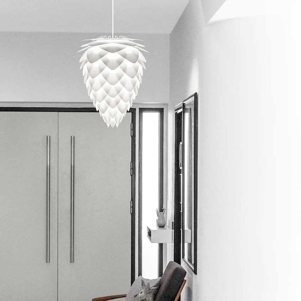 UMAGE Conia White Medium Replacement Shade — styled interior view 2