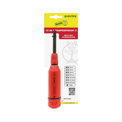 Dottie D151TP2 Dottie Tamperproof 2 - 15 In 1 Multi-Bit Screwdriver D151TP2