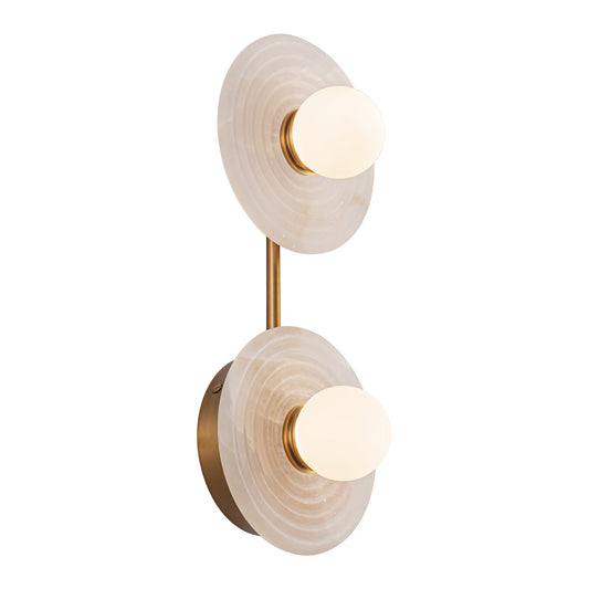 Alora Dahlia vintage brass vanity light WV346214VBAR