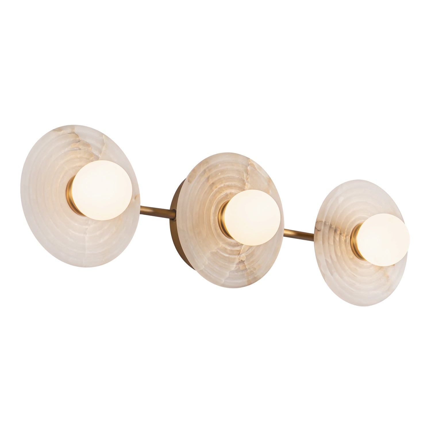 Alora Dahlia vintage brass vanity light WV346322VBAR