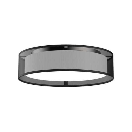 Kuzco Dalton black organza [5 selectable color temperatures] flush mount FM7916-BOR