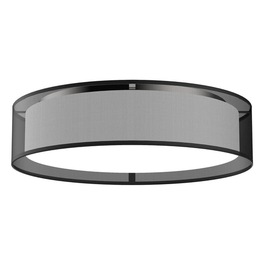 Kuzco Dalton black organza [5 selectable color temperatures] flush mount FM7920-BOR-5CCT