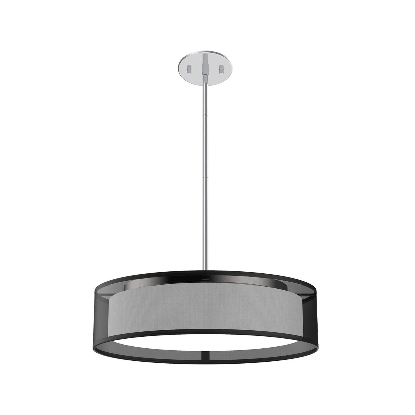 Kuzco Dalton black organza [5 selectable color temperatures] pendant PD7916-BOR-5CCT