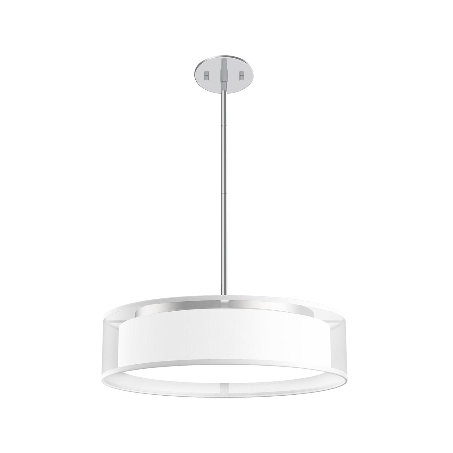 Kuzco Dalton white organza pendant PD7916-WOR