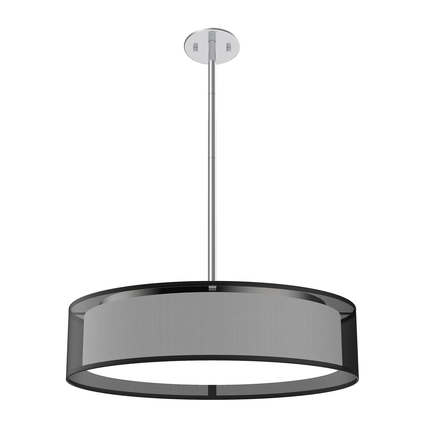 Kuzco Dalton black organza [5 selectable color temperatures] pendant PD7920-BOR-5CCT