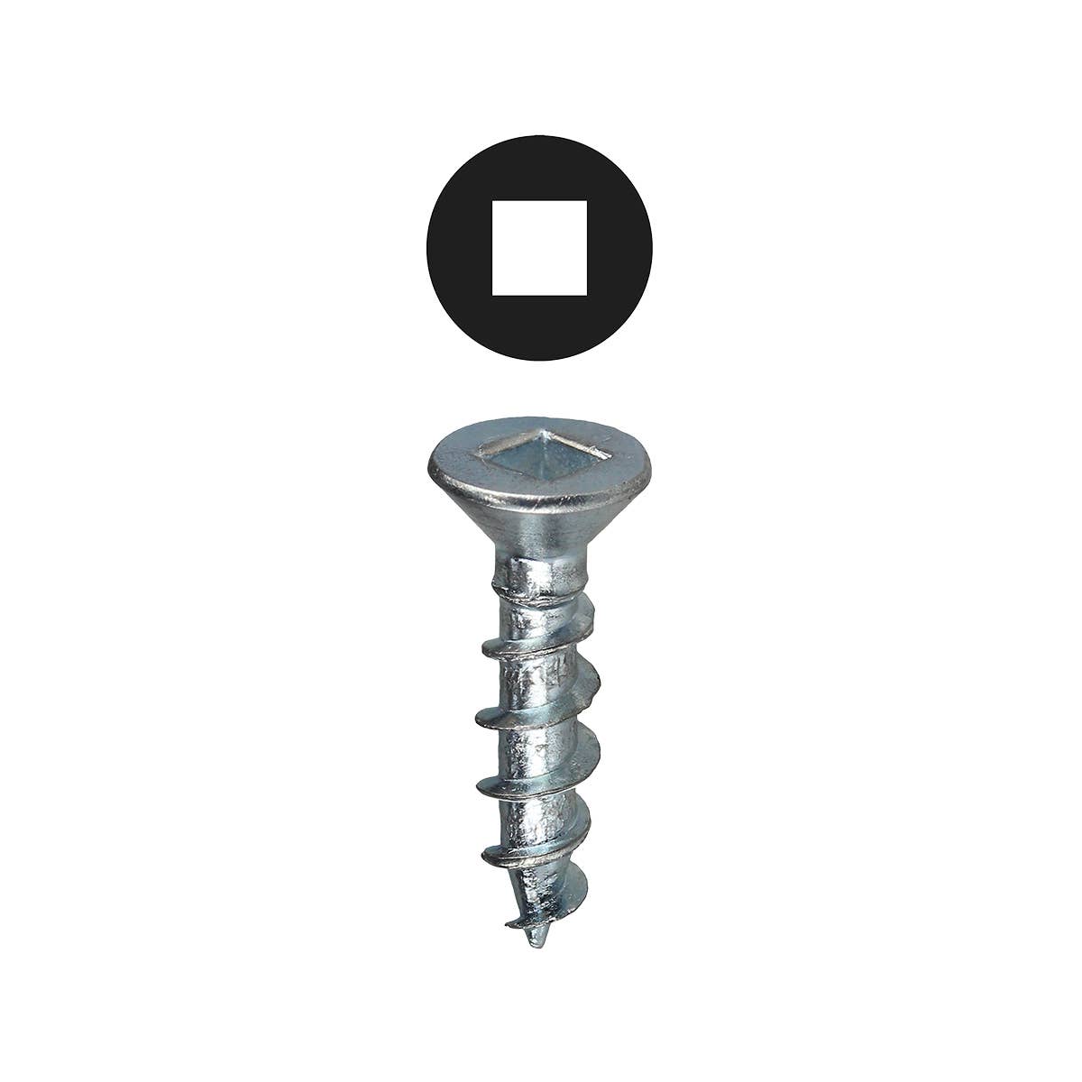 Dottie DDFW1034 Dottie #10 x 3/4 in Square Drive Flat Head Wood Screw DDFW1034