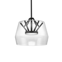 Kuzco Deco clear pendant PD61412-CL/BK