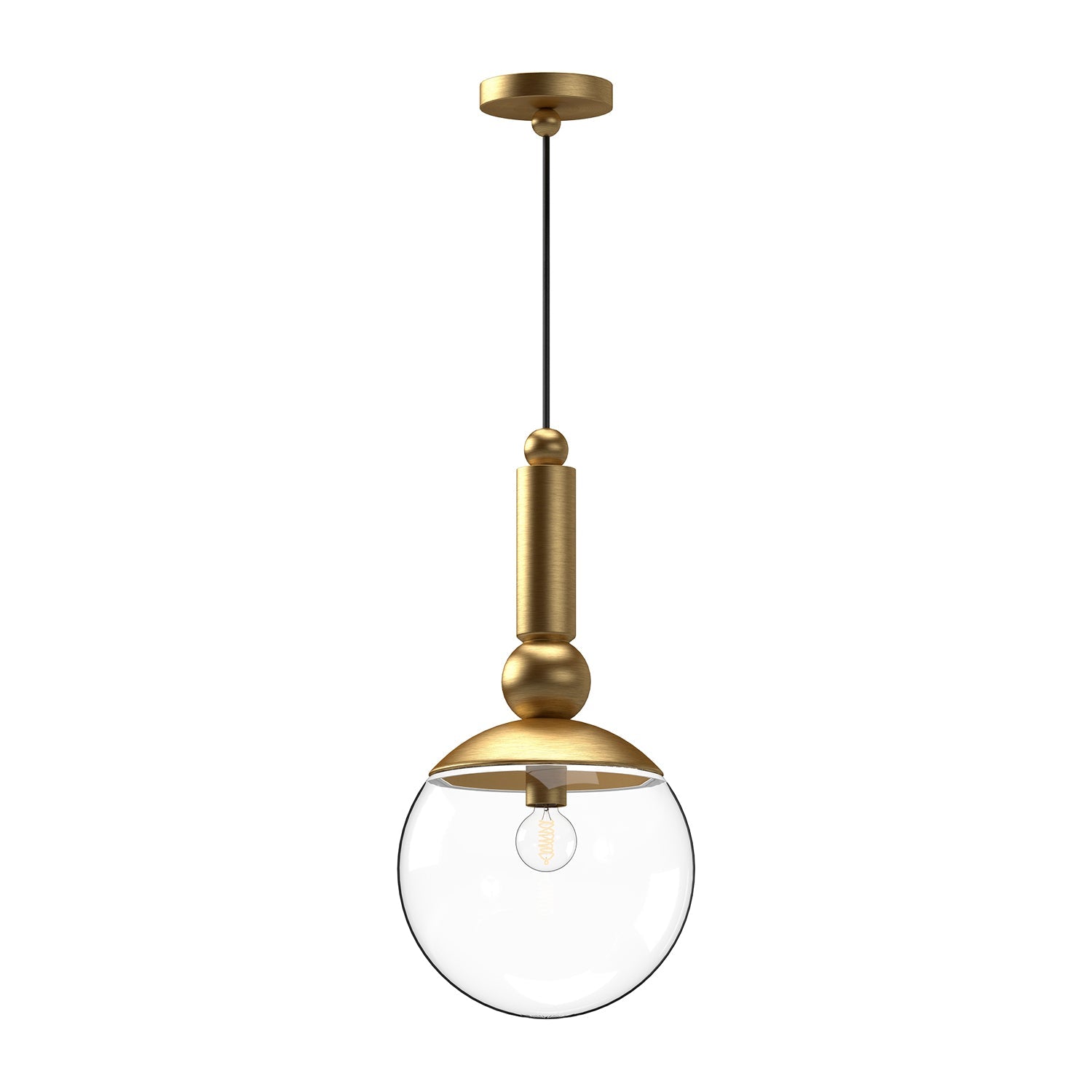 Alora Mood Delilah brushed gold pendant PD560510BGCL