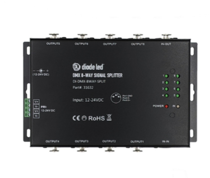 Diode LED DI-DMX-8WAY-SPLIT LED Power Splitter