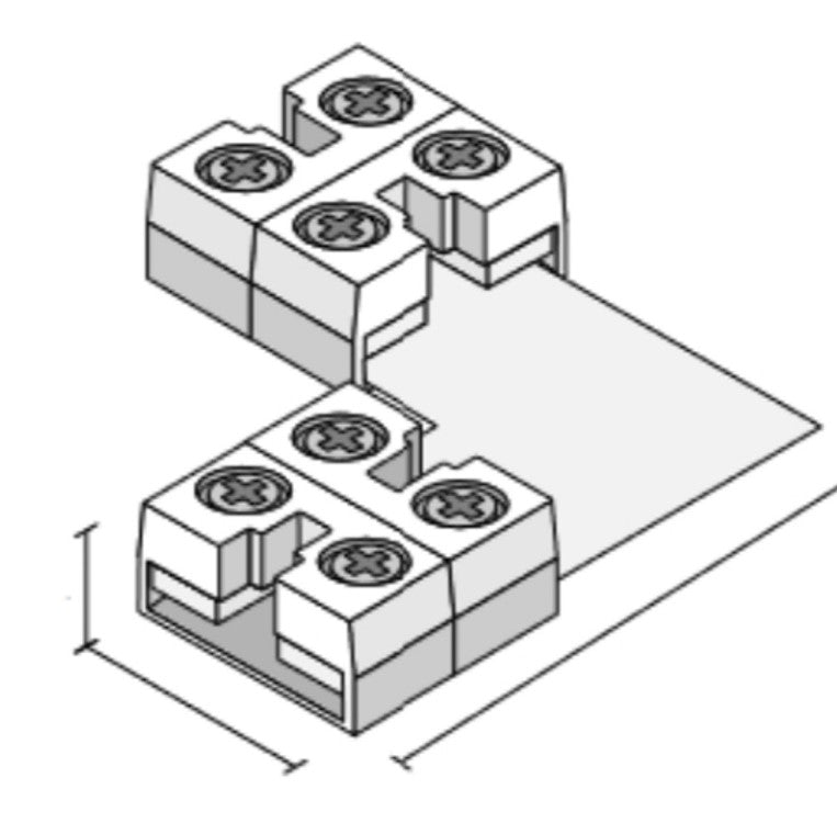 Diode LED DI-TB12-90-TTT-1 Tape Light Connector