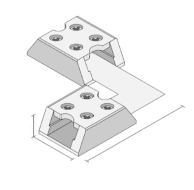 Diode LED DI-TB8-90-TTT-25B Tape Light Connector