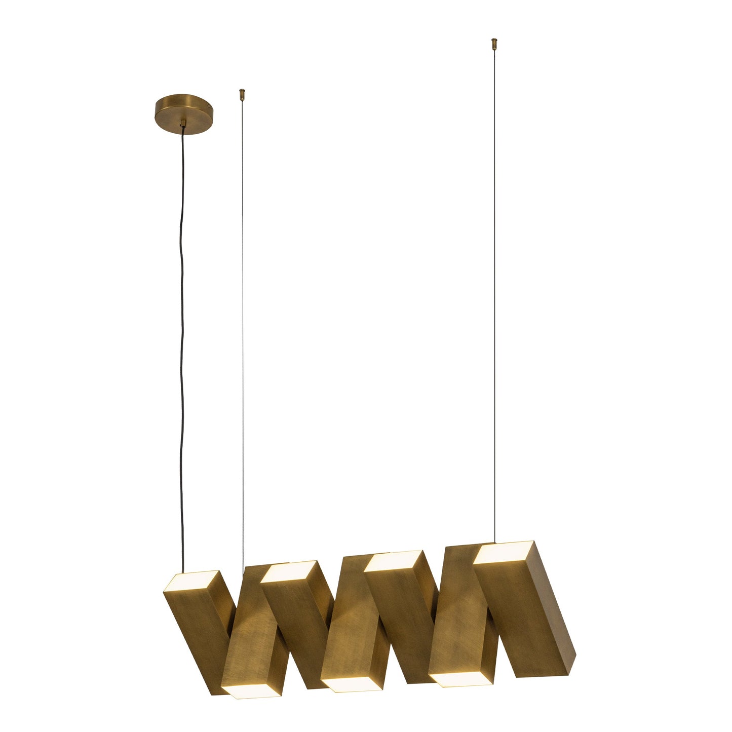 Kuzco Domino vintage brass [universal voltage] linear pendant LP17435-VB-UNV