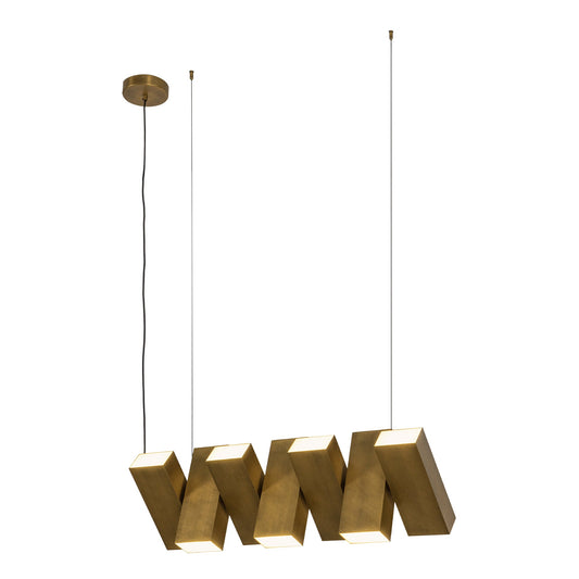 Kuzco Domino vintage brass [universal voltage] linear pendant LP17435-VB-UNV