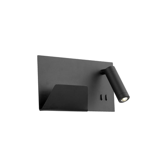 Kuzco Dorchester black wall sconce WS16811R-BK