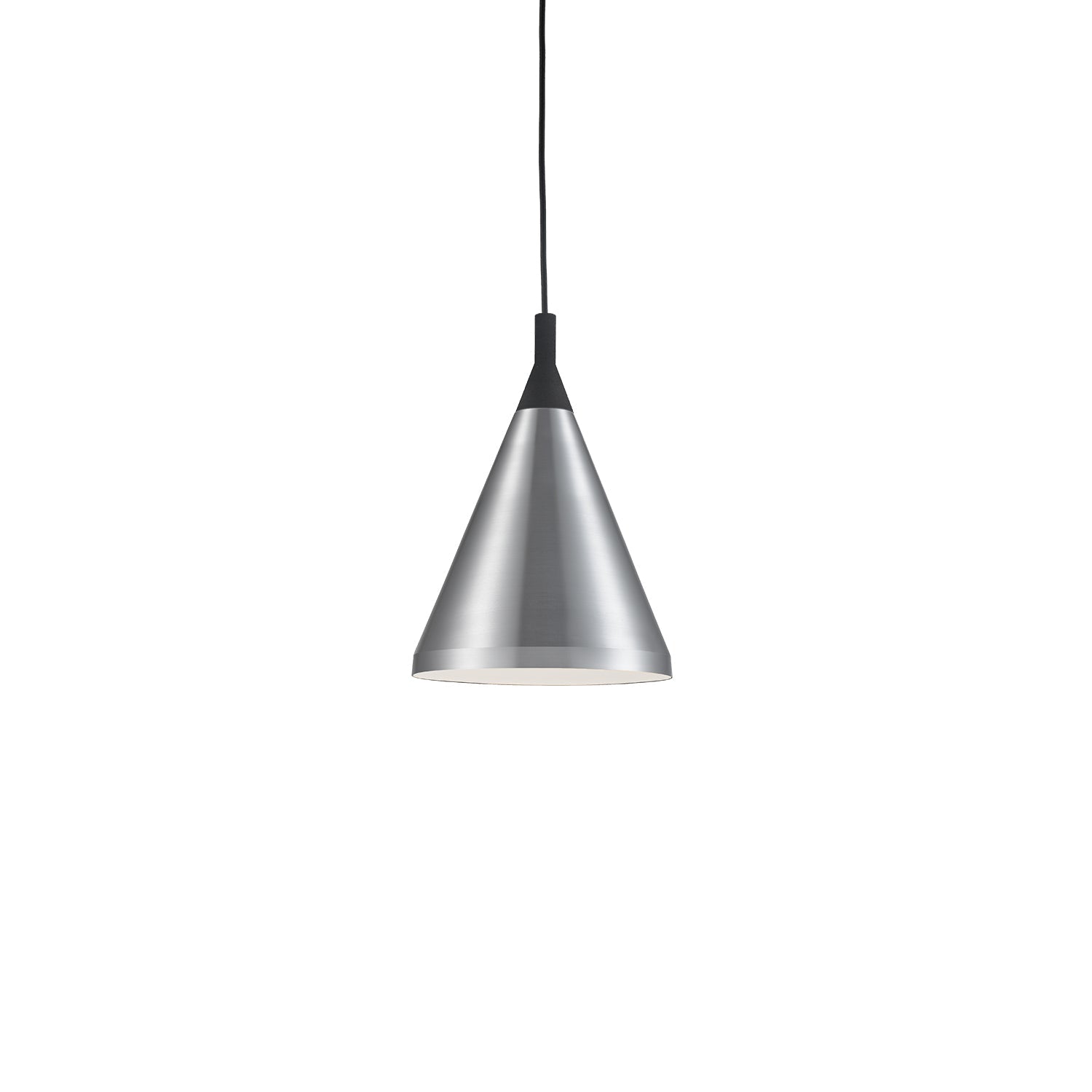 Kuzco Dorothy brushed nickel with black detail pendant 492710-BN/BK