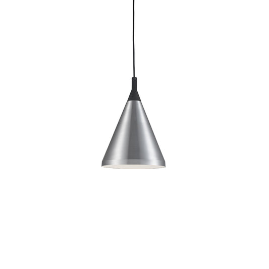 Kuzco Dorothy brushed nickel with black detail pendant 492710-BN/BK