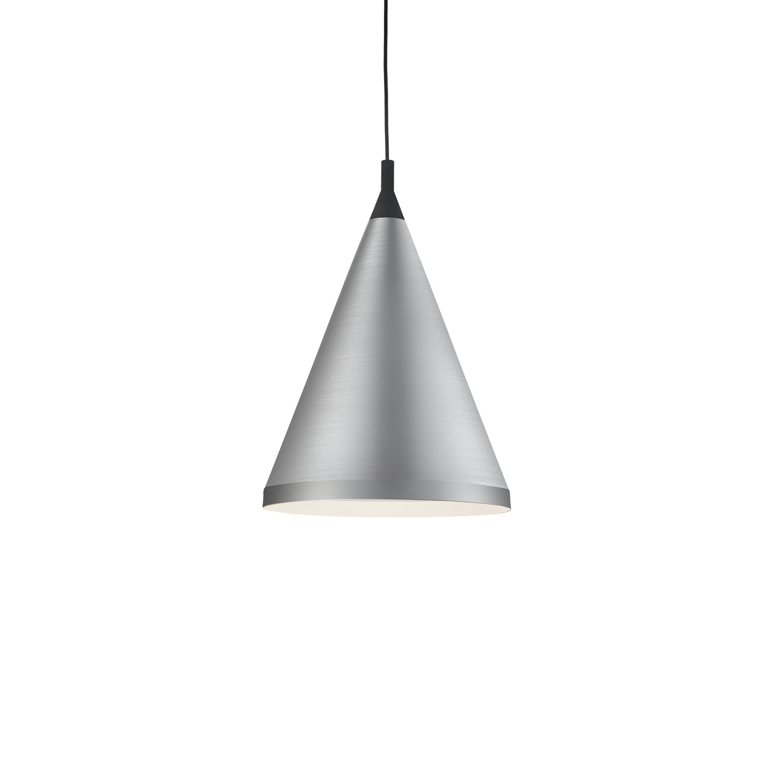 Kuzco Dorothy brushed nickel with black detail pendant 492716-BN/BK