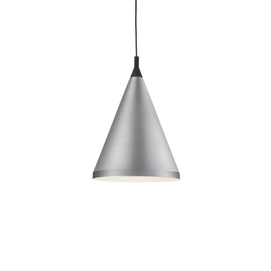 Kuzco Dorothy brushed nickel with black detail pendant 492716-BN/BK