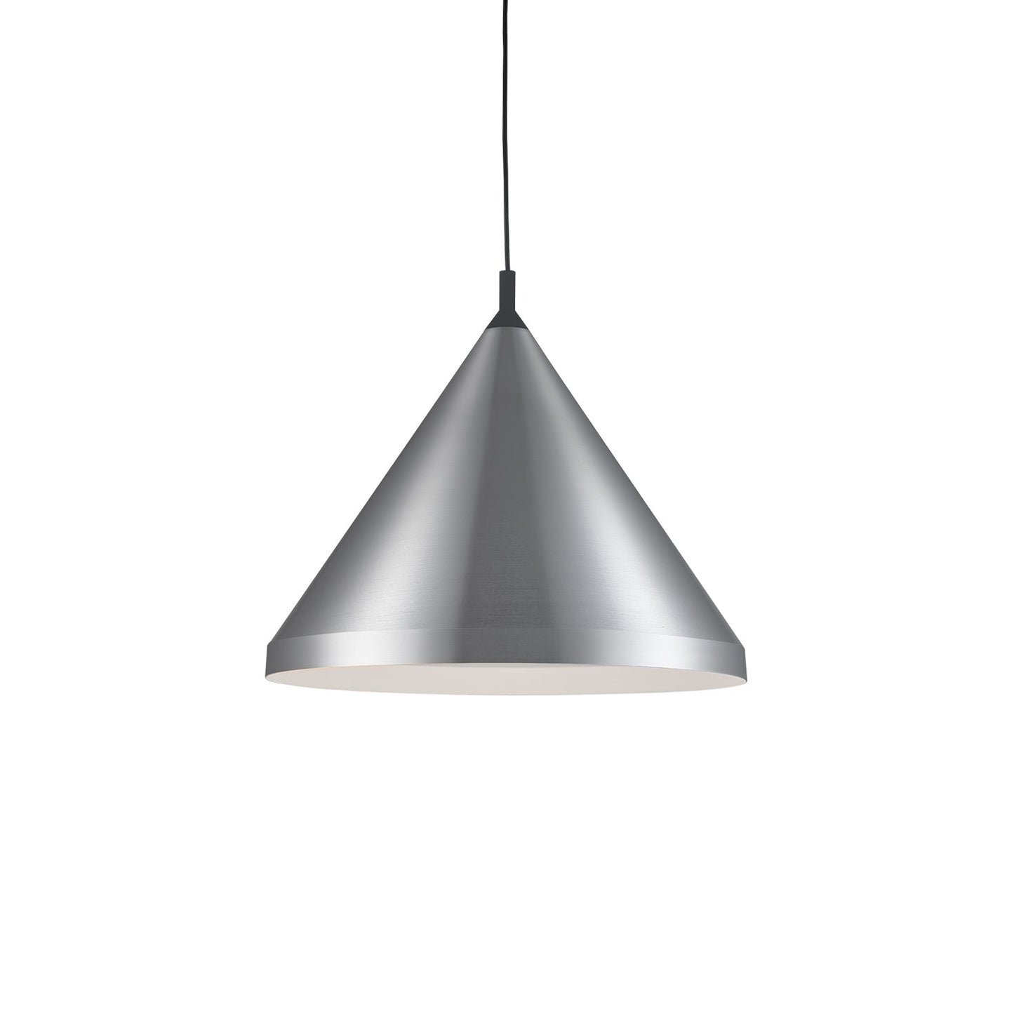 Kuzco Dorothy brushed nickel with black detail pendant 492824-BN/BK