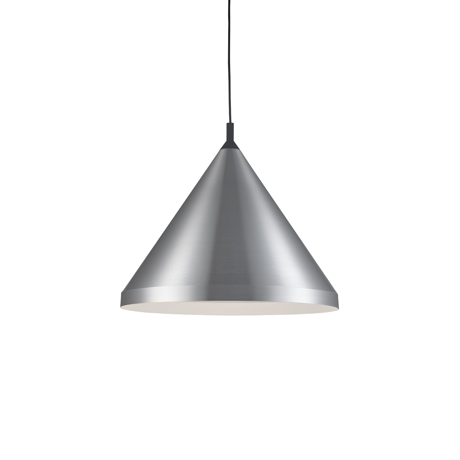 Kuzco Dorothy brushed nickel with black detail pendant 492824-BN/BK